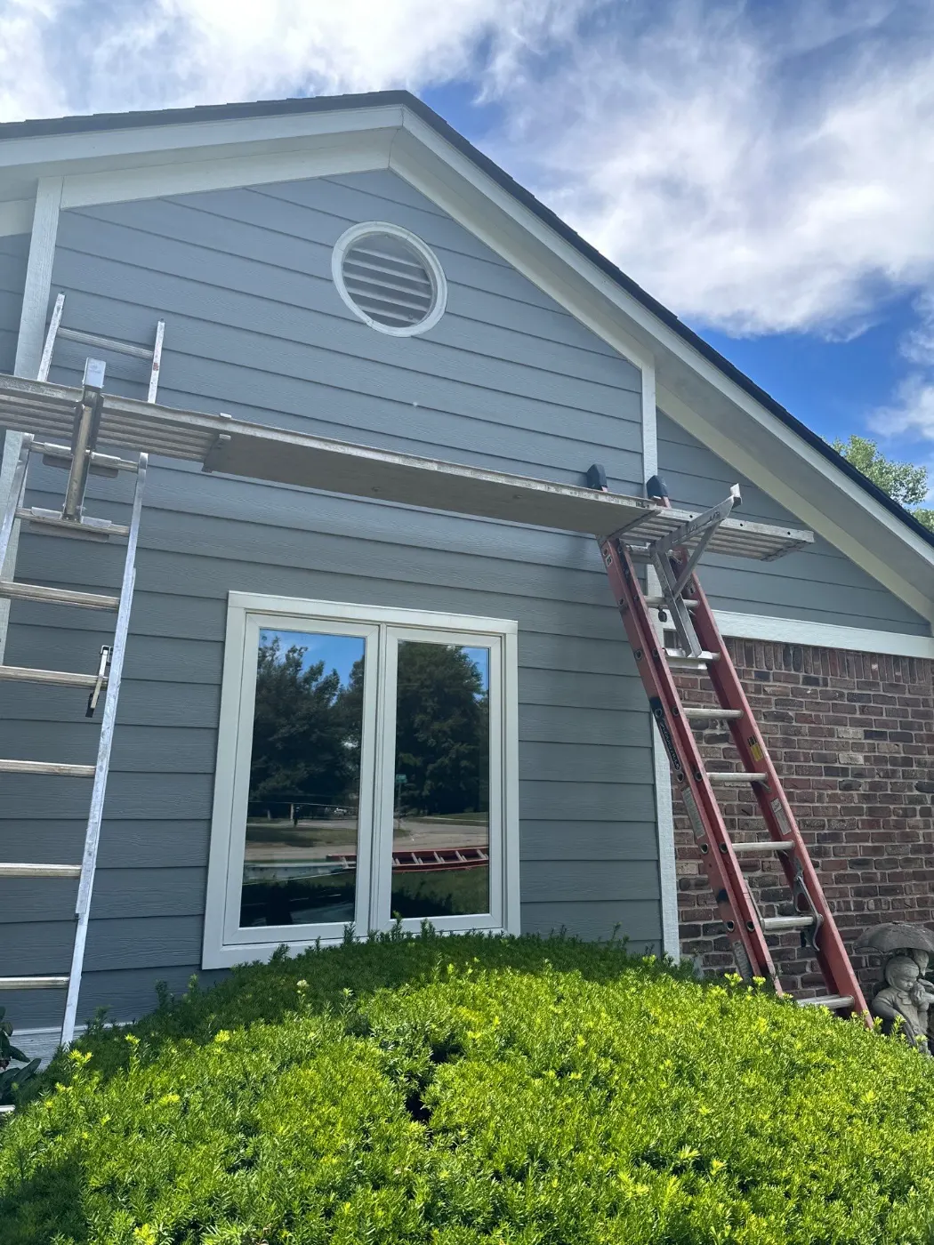Storm-damaged siding documented in Morse Reservoir