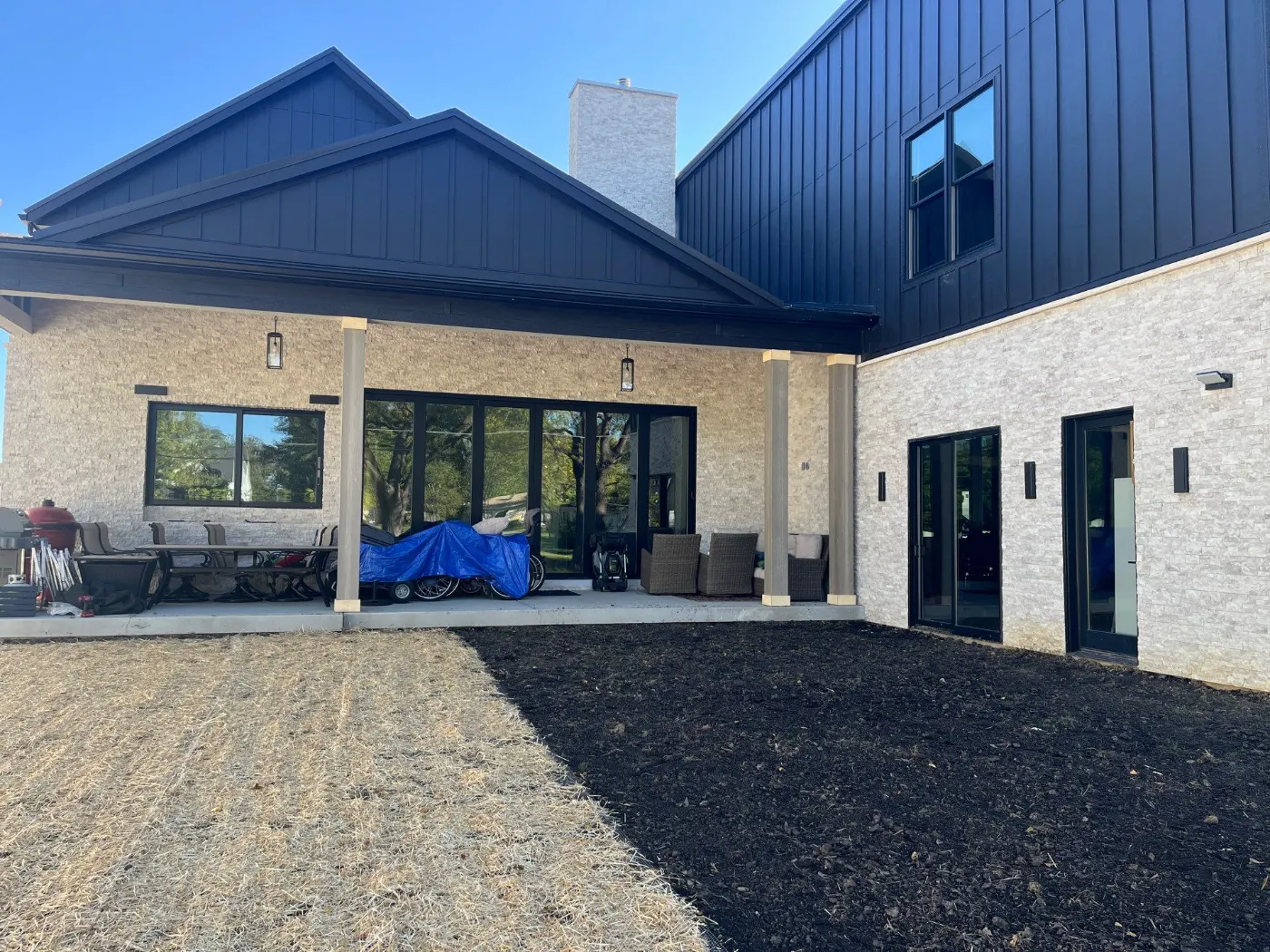 Siding installation documented in Morse Reservoir